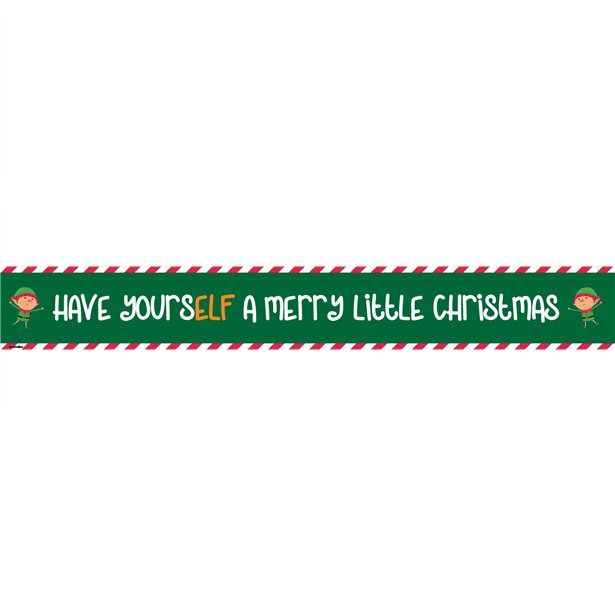 Have YoursELF A Merry Little Christmas Paper Banners - 1m (3pk) – product image 3