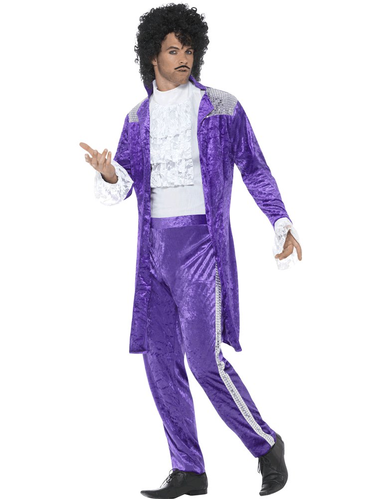 80s Purple Musician - Adult Costume – product image 2