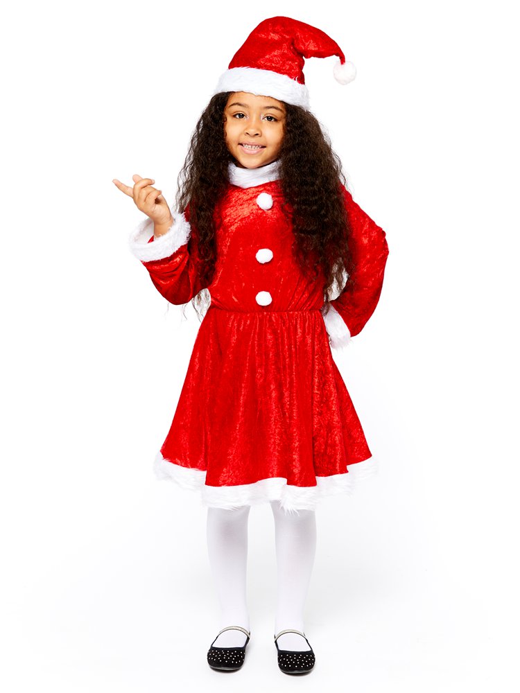 Plush Miss Santa Dress - Child Costume – product image 1