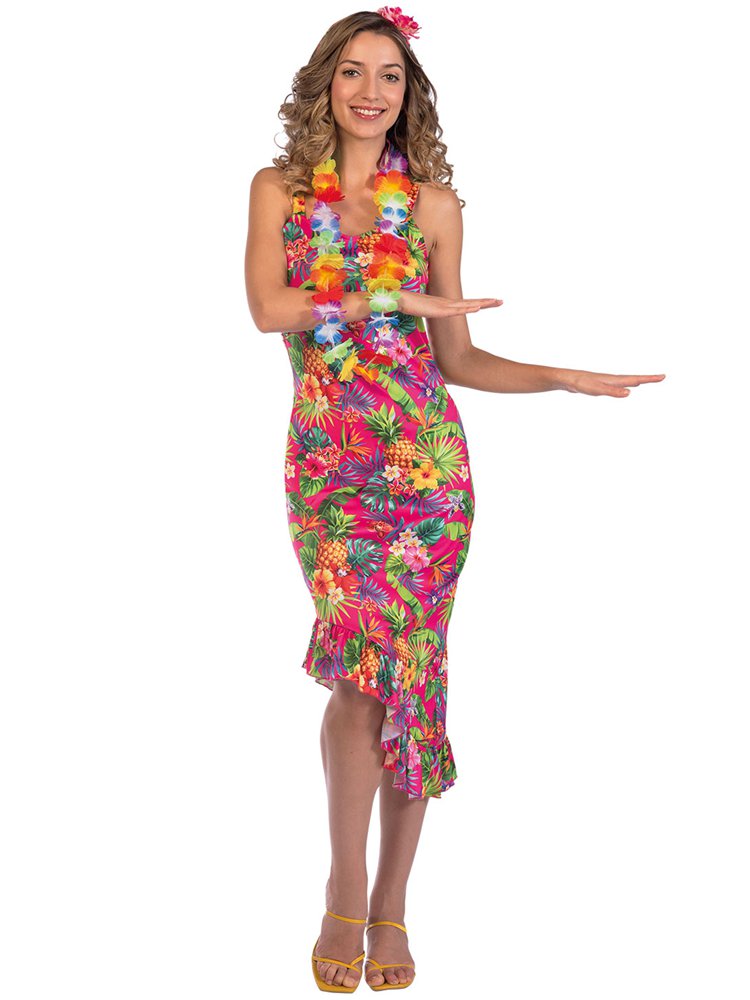 Pink Hawaiian Dress - Adult Costume – product image 3