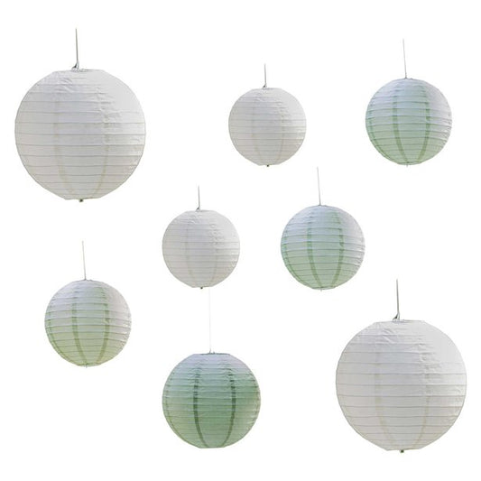 Secret Garden White Paper Hanging Decorations (8pk)