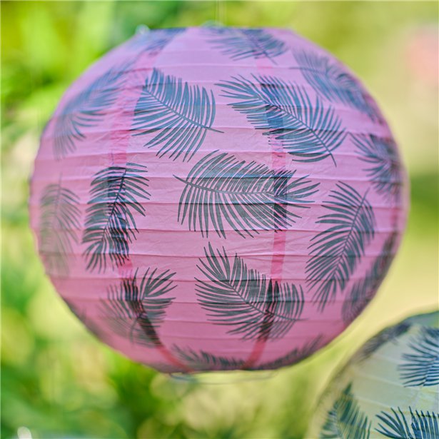 Tiki Tropics Paper Lanterns with Tassels (3pk) – product image 2