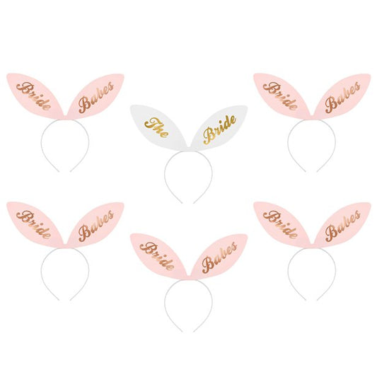 Bride Squad Bunny Ears Card Headbands