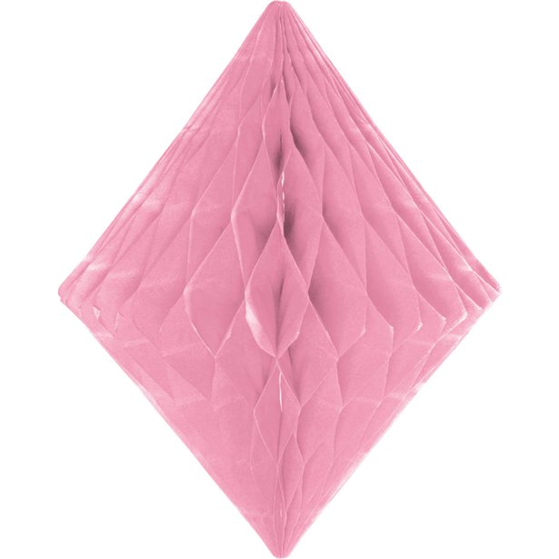 Baby Pink Honeycomb Diamond Decoration - 30cm – product image 1