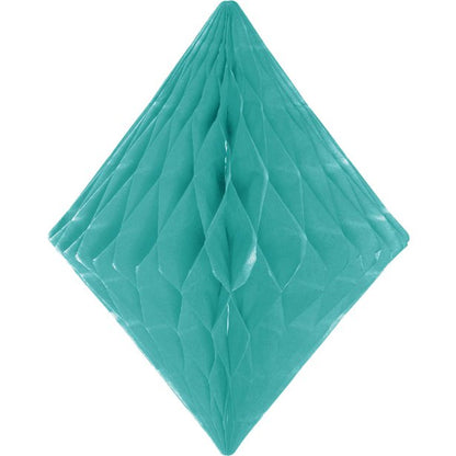 Mint Green Honeycomb Diamond Decoration - 30cm
