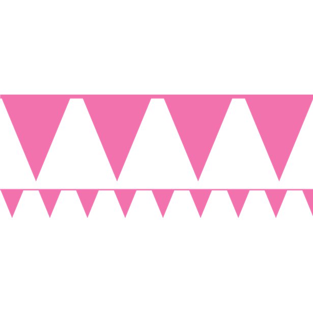 Pink Paper Bunting - 4.5m – product image 1