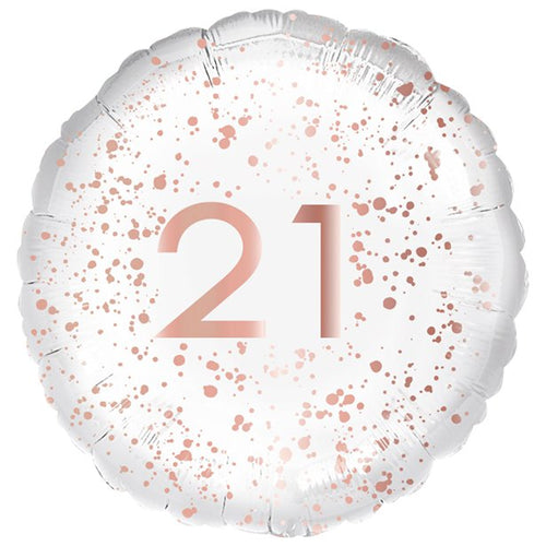 21st Rose Gold Foil Balloon - 18"