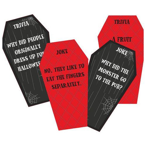 Adult Halloween Joke & Trivia Cards – product image 1