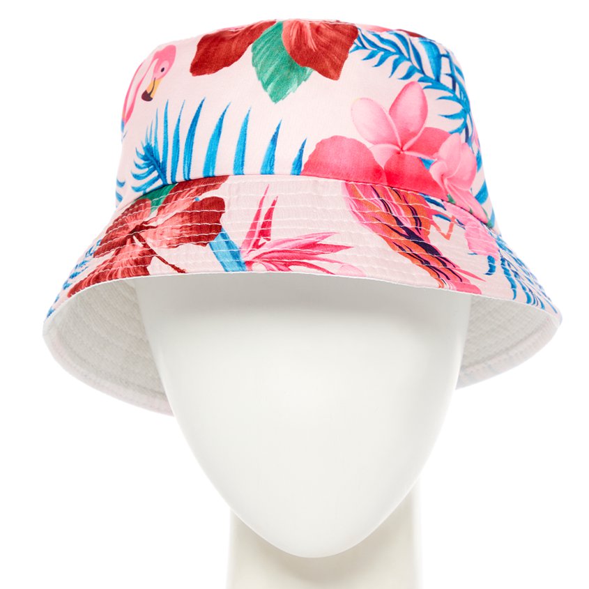 Hawaiian Flamingos Bucket Hat – product image 1