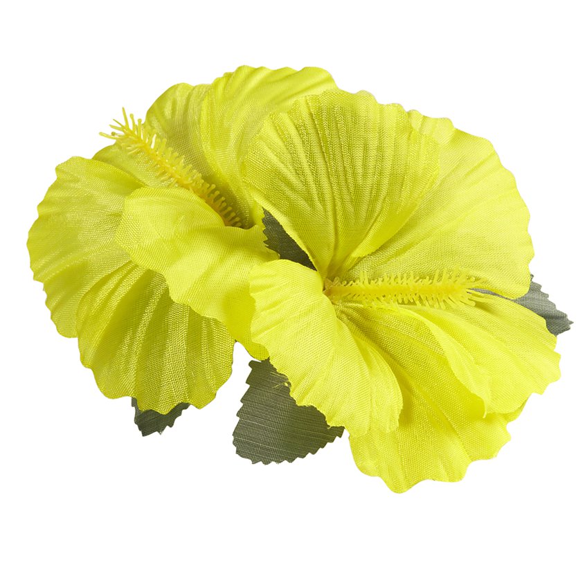 Yellow Hibiscus Flower Clip – product image 1