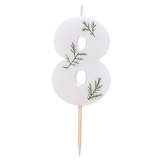 Number 8 Leaf Foliage Candle