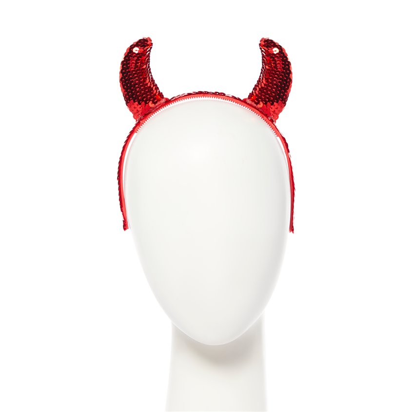 Sequinned Devil Horns Headband – product image 1
