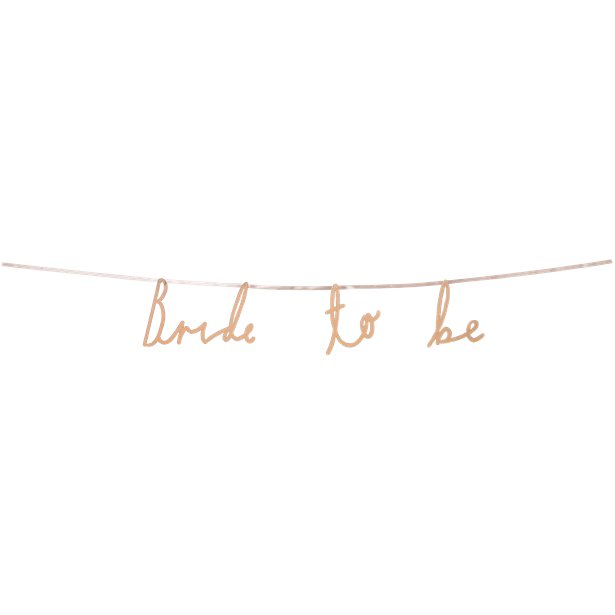 Bride To Be Rose Gold Paper Garland - 1.2m – product image 2