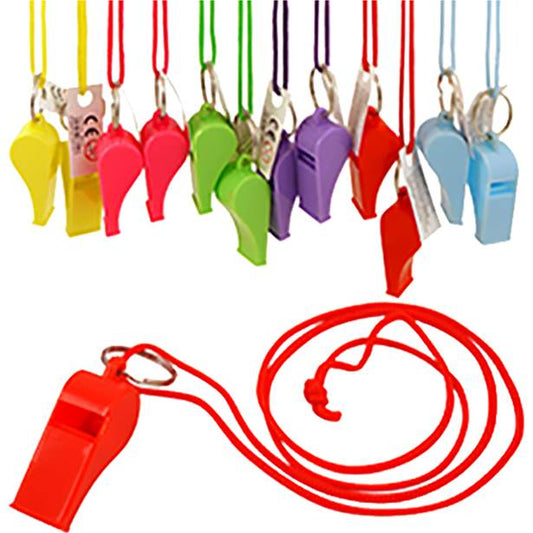 Multi-colour Whistles - 12 Pack (12pk)