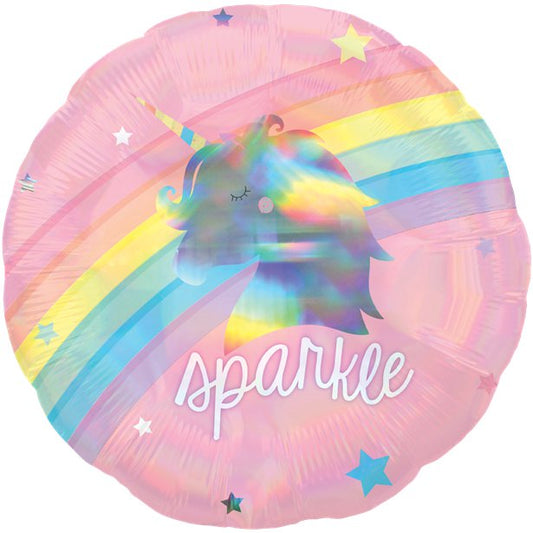 Magical Rainbow Holographic Balloon - 18" Foil