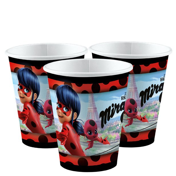 Miraculous Ladybug Paper Cups - 250ml (8pk) – product image 1