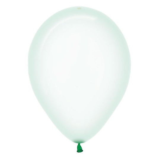 Pastel Green Crystal Balloons - 12" Latex (50pk)