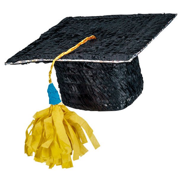 Graduation Mortar Hat Piñata - 32cm x 29cm