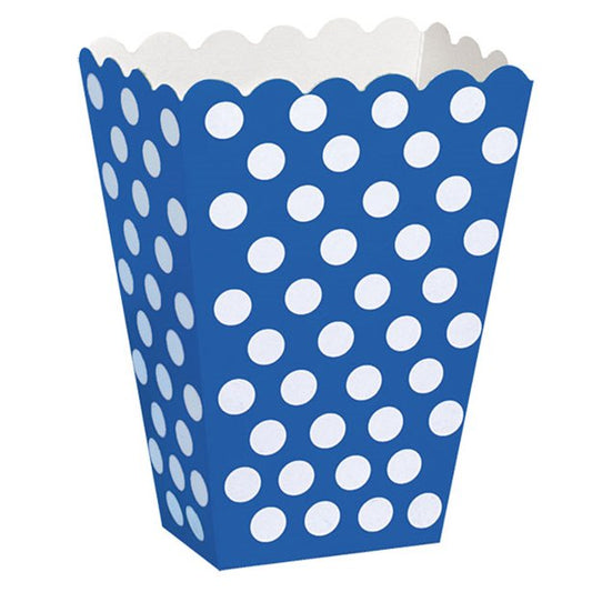 Blue Polka Dot Treat Boxes (8pk)