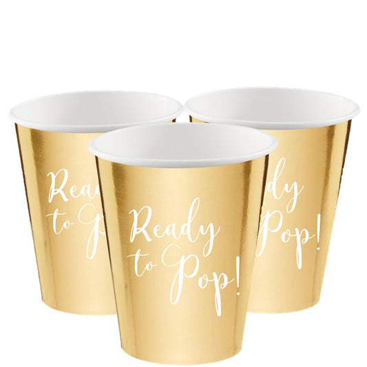 Ready To Pop Paper Cups - 250ml (8pk)