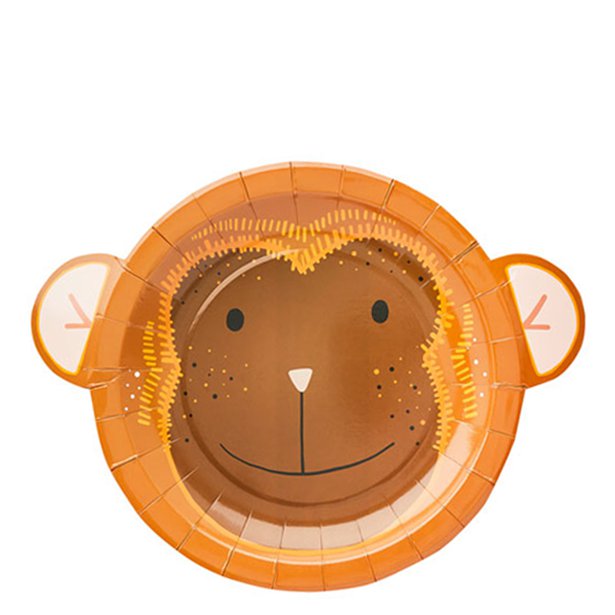 Snappy Monkey Paper Plates (8pk)