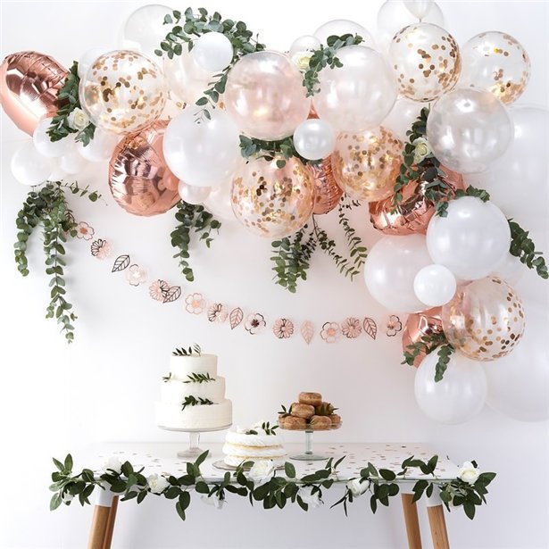 Rose Gold Balloon Arch - 70 Balloons – product image 1