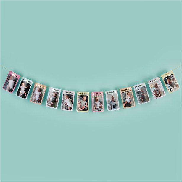 1st Birthday Milestone Photo Banner – product image 2