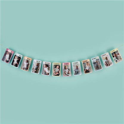 1st Birthday Milestone Photo Banner