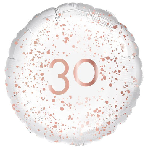 30th Rose Gold Foil Balloon - 18"