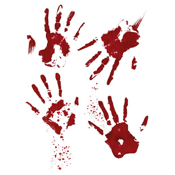 Bloody Hand Window Stickers – product image 3