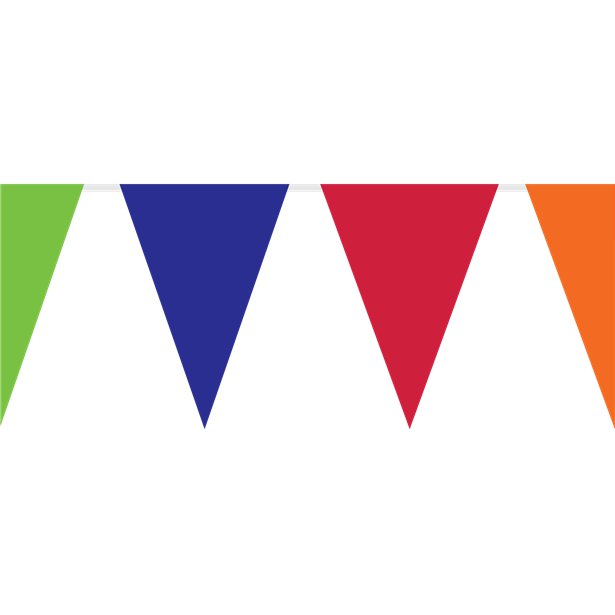 Rainbow Plastic Bunting - 10m