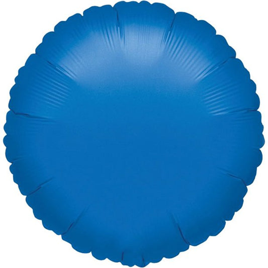 Blue Round Balloon - 18'' Foil - unpackaged