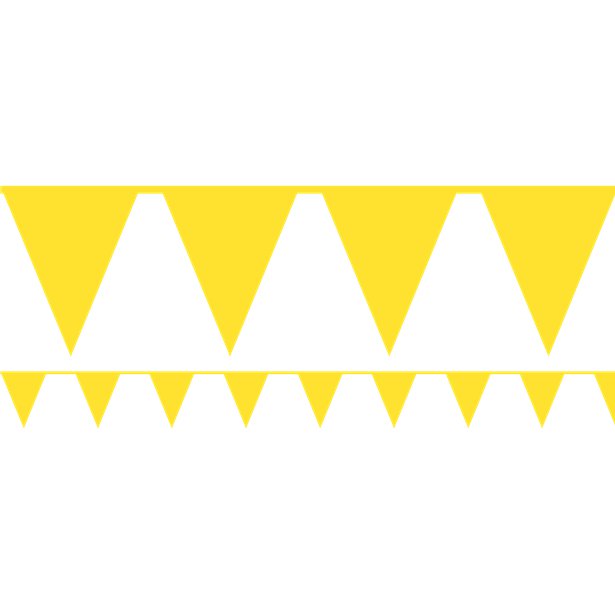 Yellow Paper Bunting - 4.5m – product image 1