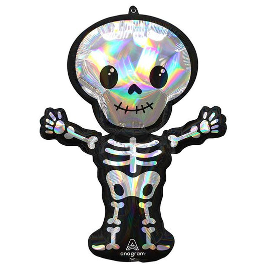 Iridescent Skeleton SuperShape Balloon - 34" Foil