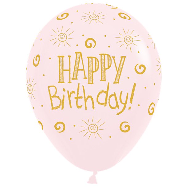 Happy Birthday Pastel Assorted Balloons - 12" Latex (25pk) – product image 5