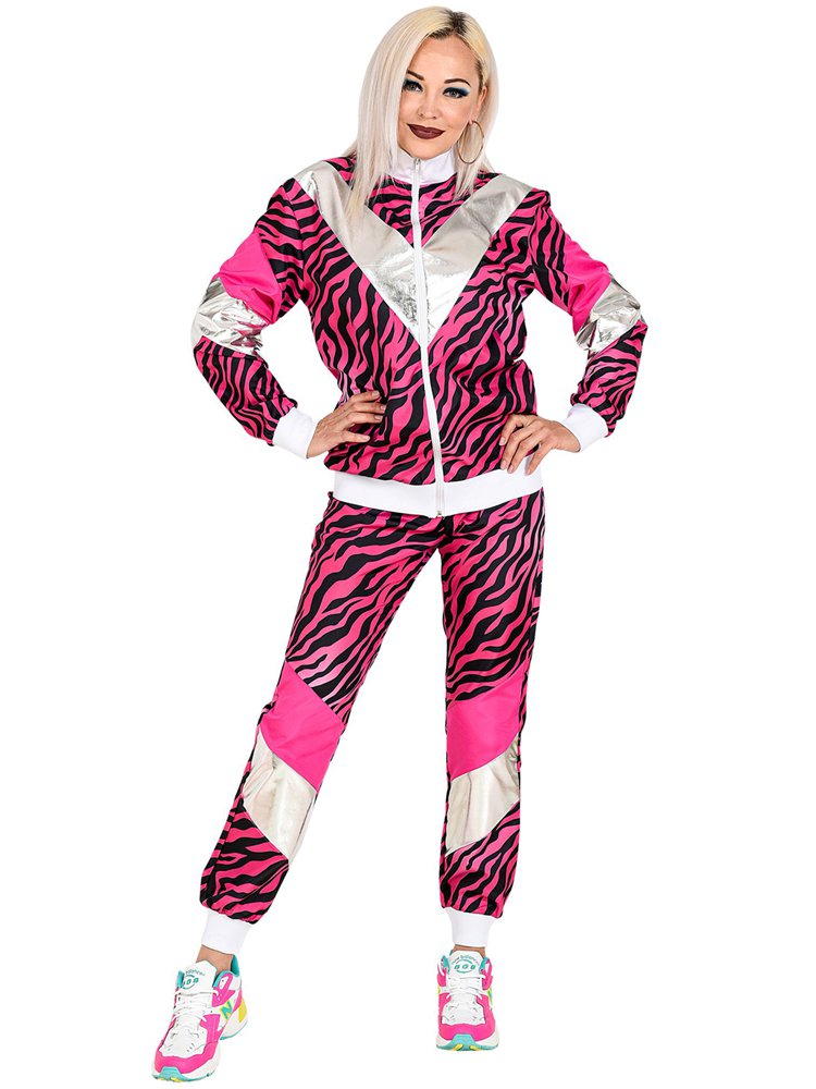 80's Pink Tiger Shell Suit - Adult Costume – product image 2