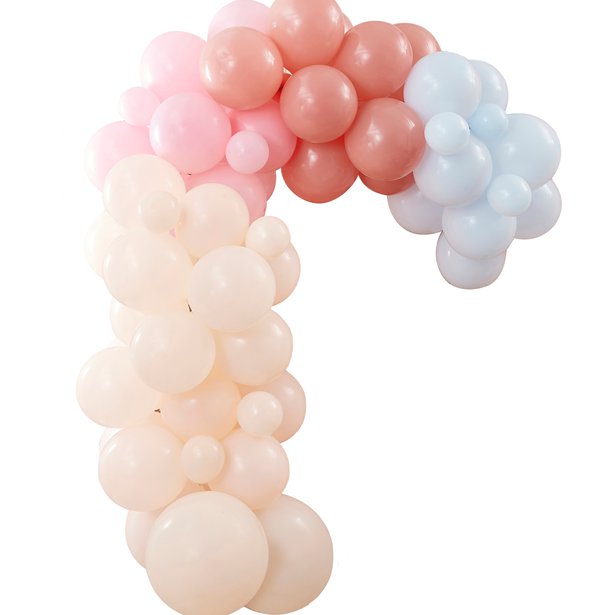 Rainbow Balloon Arch Backdrop - 75 Balloons – product image 1