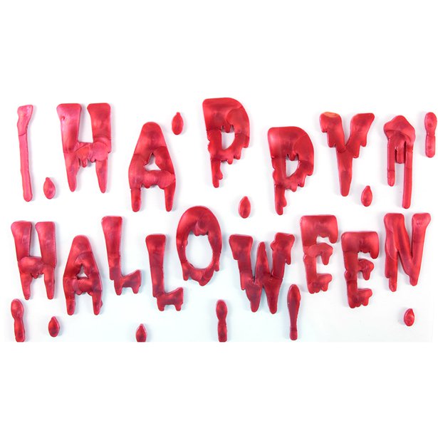 Bloody Happy Halloween Gel Window Cling – product image 2