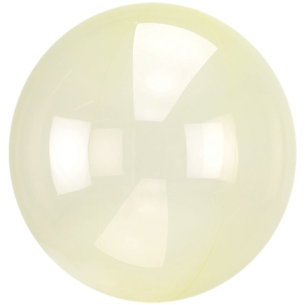 Crystal Clearz Yellow Balloon - 18" – product image 1