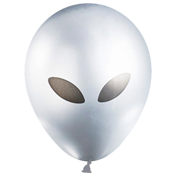 Alien Balloons - 12" Latex (5pk) – product image 2