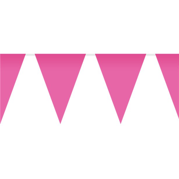 Bright Pink Plastic Bunting - 10m – product image 1