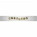 Congratulations Metallic Foil Banner - 1.74m