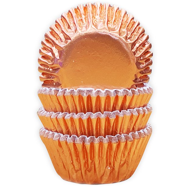 Rose Gold Foil Mini Cake Cases - 2.5cm (60pk)