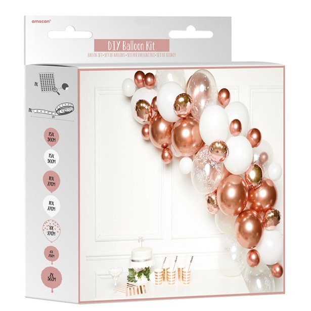 Rose Gold Balloon Arch Garland - 66 Balloons – product image 2
