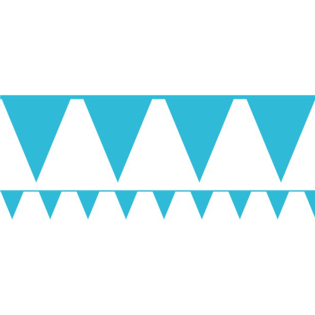 Turquoise Paper Bunting - 4.5m – product image 1