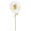 Gold Mini Confetti Balloon Wands - 5" Latex (5pk) – product image 1