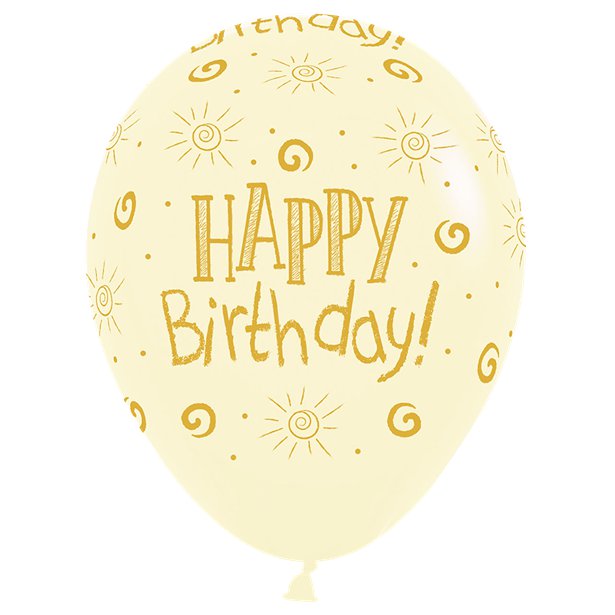 Happy Birthday Pastel Assorted Balloons - 12" Latex (25pk) – product image 2