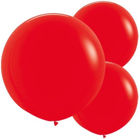 Red Balloons - 24" Latex (3pk)