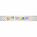 Happy Retirement Foil Banner