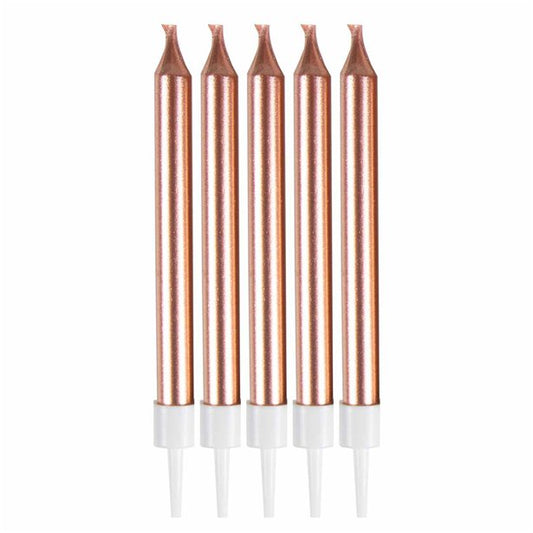 Rose Gold Candles - 6cm (10pk)